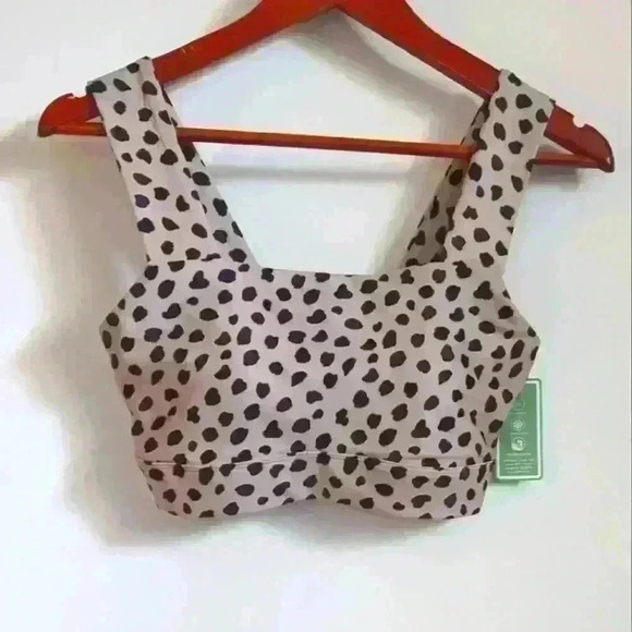 GILLY HICKS | Tan/Black Leopard Soft Stretchy Thick Strap Sports Bra Si… - Picture 1 of 4